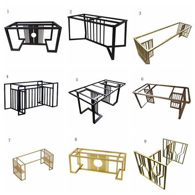 Sắt rèn tùy chỉnh chân bàn bằng thép không gỉ chân bàn giá đỡ ánh sáng sang trọng đá cẩm thạch Bàn cà phê giá ba chân bàn chân quầy bar
