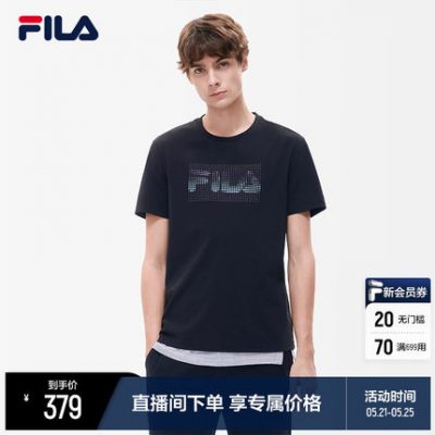 [Huang Jingyu cùng phong cách] FILA Fila chính thức áo thun nam ngắn tay 2022 mùa xuân mới áo trong