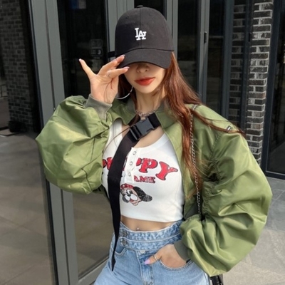 2022 Hàn Quốc mua quần áo mùa xuân Xu hướng áo khoác nữ Hàn Quốc đồng phục bóng chày giản dị phong cách thể thao cá tính áo khoác nhỏ