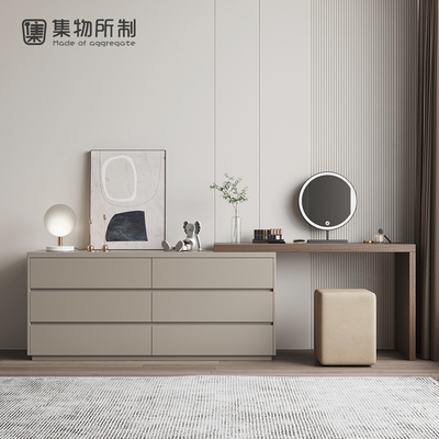 Bộ sưu tập bàn trang điểm tối giản kiểu Ý tủ xô tủ tích hợp phòng ngủ tủ tivi bàn trang điểm kết hợp giường tủ đựng đồ cuối giường
