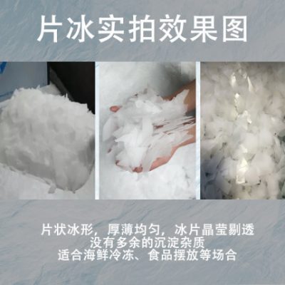 Bingsman buffet lẩu cửa hàng máy làm đá vảy thương mại 300 kg siêu thị hải sản máy làm đá bàn cân