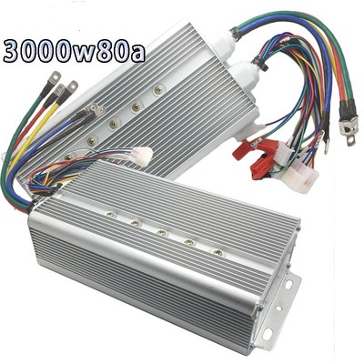 Bộ điều khiển xe điện 60V72V84V96V120V3000W80A24 phụ tùng xe máy điện sóng vuông ống