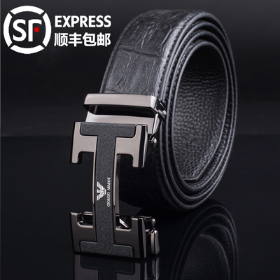 2021 new Armani thắt lưng nam quần da sang trọng thắt lưng da bò nguyên chất cao cấp thắt lưng thương hiệu nổi tiếng thủy triều