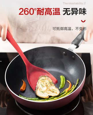 Supor silicone spatula spatula nấu ăn gia dụng spatula chảo chống dính đặc biệt spatula rán thìa bảo vệ spatula nhiệt độ cao dụng cụ nhà bếp