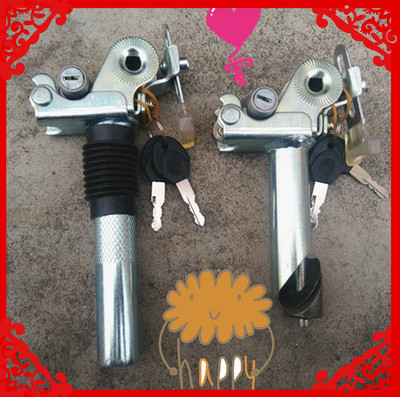 Ắc quy điện xe hơi ống lùi chống trộm khóa chống trộm xe đạp gấp yên xe đạp thanh yên ống thẳng có phụ kiện dây treo