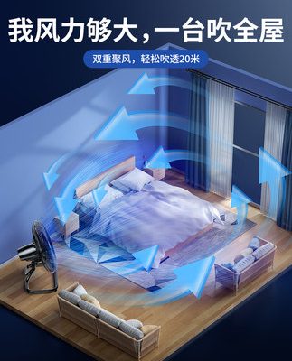 Gió siêu mạnh] quạt điện công nghiệp quạt điện công suất lớn hộ gia đình đứng im lặng im lặng nằm trên sàn loại bỏ khí formaldehyde dùng cho mục đích thương mại
