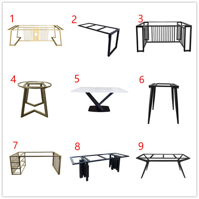 Khung chân bàn bằng sắt đá phiến bàn trà kệ bàn chân bàn inox chân bàn cà phê khung chân kim loại tùy chỉnh
