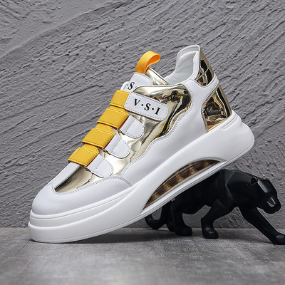 Giày đế mềm Giày nam Giày nam Mùa xuân 2022 Giày đế dày mới Thời trang Giày hợp thời trang Cá tính Giày phù hợp nam giới Châu Âu