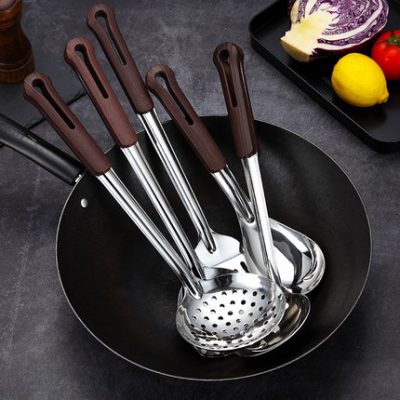 Bộ thìa thép không gỉ 304 bộ đồ dùng nhà bếp trọn bộ nhà bếp gia đình nấu ăn xẻng thìa súp thìa đũa nấu ăn