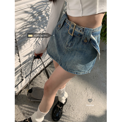 Hot girl khoe eo cao cạp cao váy ngắn nửa váy mùa hè không đều gói váy hông váy nữ thiết kế váy