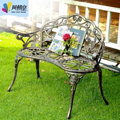 Ghế công viên băng ghế ngoài trời Ghế dài thư giãn chống ăn mòn ghế sắt rèn sân trong tựa lưng sân vườn ban công ngoài trời ghế đôi