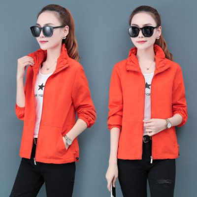 Áo khoác của phụ nữ quần áo mùa xuân và mùa thu ngắn 2022 quần áo phụ nữ mới cỡ lớn áo khoác nhỏ áo khoác đồng phục bóng chày của phụ nữ áo khoác ngắn áo khoác mỏng