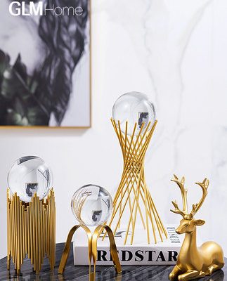 Bắc Âu cao cấp ánh sáng sang trọng trang trí quả cầu pha lê khách sáng tạo lối vào sảnh tủ tivi tủ rượu trang trí nhà trang trí nhẹ nhàng