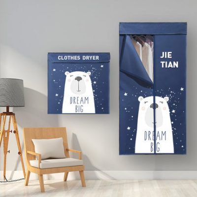 Máy sấy quần áo gia đình có thể gấp lại được máy sấy quần áo không cần lắp đặt phòng ngủ tập thể dung tích lớn quần áo treo tường cho bé Tủ quần áo treo tường làm khô nhanh