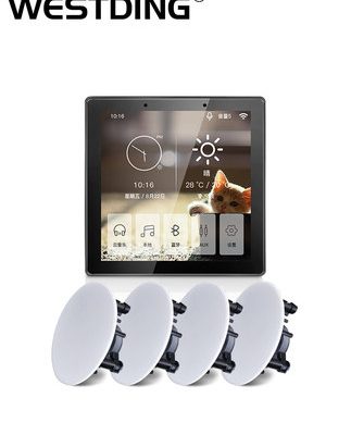 Westin xt5 hệ thống âm nhạc nền thông minh bằng giọng nói âm thanh trần loa âm thanh cửa hàng loa nhúng phòng khách phòng khách không dây bluetooth âm trần âm thanh thương mại máy chủ lưu trữ điều khiển