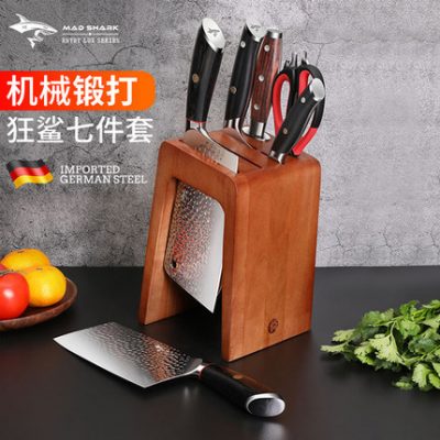 Bộ dao thớt cơ khí nhập khẩu Crazy Shark Đức Bộ dao làm bếp hai trong một kết hợp trọn bộ dụng cụ nhà bếp dùng trong gia đình