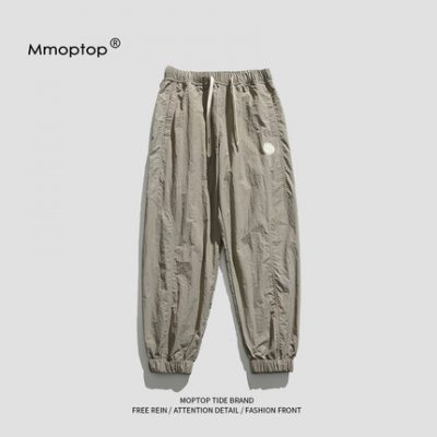 Mmoptop mùa hè thủy triều mỏng quần lụa băng khô nhanh quần âu nam Hồng Kông phong cách tất cả các kết hợp quần nam quần thể thao quần dài nam