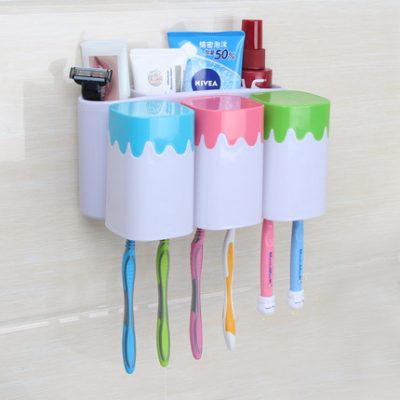 Đồ dùng nhà vệ sinh Daquan phòng tắm hộ gia đình nhà vệ sinh treo tường móc dính phòng tắm móc lưu trữ miễn phí giá đục lỗ