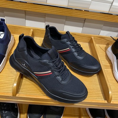 Biyin Lefen dành cho nam giới đích thực của mùa xuân và mùa hè vải mới dệt thắt lưng thể thao thoáng khí giày thông thường truy cập giá 1580