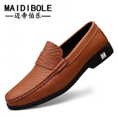 Mùa xuân và mùa hè giày da miệng nông của nam giới kinh doanh da chính thức giày nam cỡ nhỏ 37 Giày da mềm giản dị của đàn ông Anh hoang dã