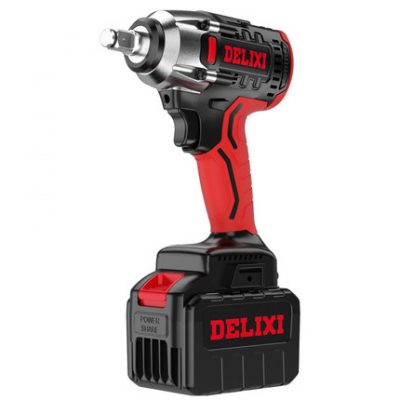 Cờ lê điện Delixi mô-men xoắn lớn súng hơi điện bảng điện dụng cụ điện hạng nặng bộ cờ lê pin lithium
