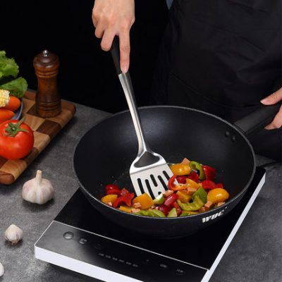Thìa thép không gỉ gia dụng xẻng nấu ăn đồ dùng nhà bếp bộ thìa súp thìa rán thìa chao bánh pancake xẻng thìa rau xẻng ký túc xá