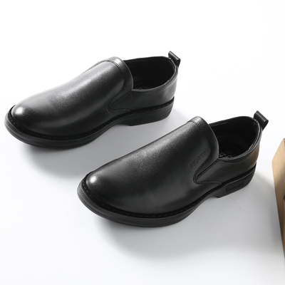 Hải e tủ nam xuân hè giày da đế đen chống trượt doanh nhân đi làm đặt chân giản dị một bàn đạp cắt nhãn