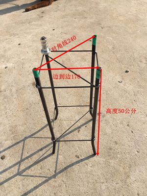 Bộ phận giám sát cực nhúng lồng mặt đất lồng đèn đường phố trụ đế mảnh gấp chân lồng sân vườn cột đèn chiếu sáng mặt đất lồng gấp