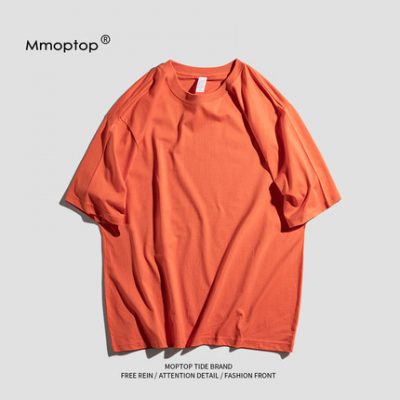 Mmoptop đáy áo sơ mi ngắn tay áo thun nam giới thương hiệu cotton mùa hè vài màu rắn nửa tay kiểu dáng rộng rãi của nam giới