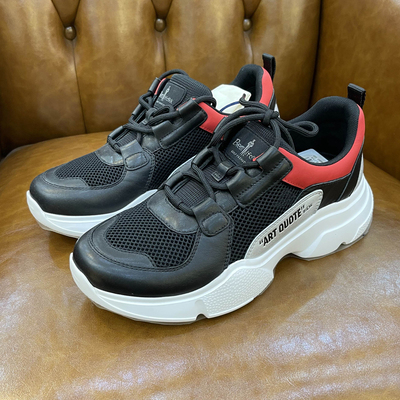 Biyin Lefen của nam giới đích thực mới đi du lịch mùa hè giày đế dày lưới thoáng khí giày trắng da bò truy cập giày bình thường