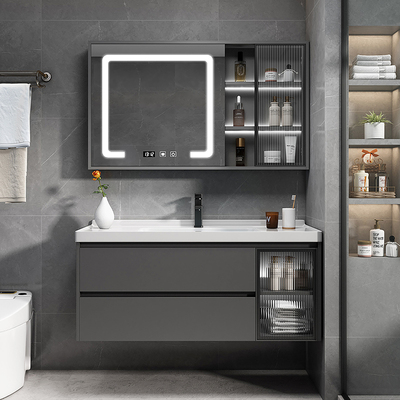 Gốm sứ một chậu kết hợp tủ phòng tắm kết hợp ánh sáng hiện đại sang trọng thông minh đơn giản chậu rửa chậu rửa phòng tắm