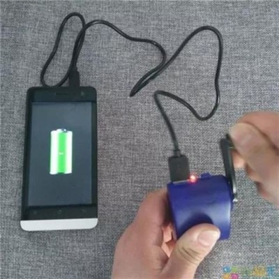 Bộ sạc tay quay USB máy phát điện dự phòng cung cấp điện chiếu sáng ngoài trời với đèn khẩn cấp Quạt nhỏ USB Tay quay USB