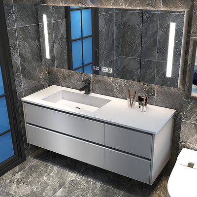 Tủ chậu rửa tích hợp tủ phòng tắm tối giản hiện đại kết hợp chậu rửa phòng tắm chậu rửa phòng tắm tủ gương bàn trang điểm
