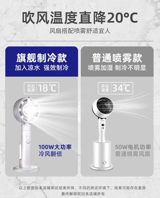 Quạt lưu thông không khí làm mát hộ gia đình quạt sàn im lặng cộng với nước đá phun sương quạt làm mát không khí lạnh