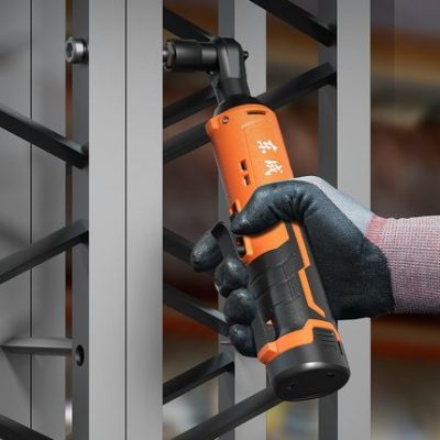 Cờ lê bánh cóc sạc điện 12v Dongcheng cờ lê sạc góc vuông 90 độ cờ lê sạc pin lithium công cụ giàn giai đoạn