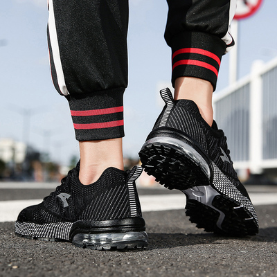 Giày thể thao nam chống trượt giày du lịch thông thường thoáng khí khử mùi giày du lịch đệm khí mùa xuân và mùa hè hấp thụ sốc giày chạy bộ cỡ lớn