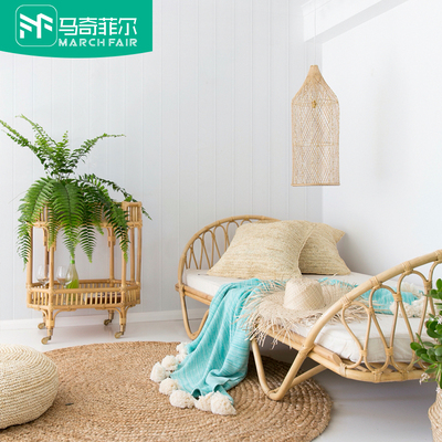 Phong cách nhật bản giường mây mây nghệ thuật giường mây ghế sofa giường phòng ngủ giường mây sofa khách sạn nhà trọ giường trẻ em giường và đồ nội thất ăn sáng