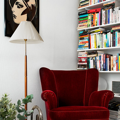 Jialuo cuộc sống Miến Điện gỗ tếch cổ điển đèn sàn xếp li tinh khiết đồng thau cực sáng phòng ngủ phòng khách ánh sáng sang trọng