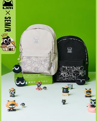 Bán ba lô nữ Luo Xiaohei ba lô mới học sinh trung học học sinh trung học cơ sở học sinh trung học máy tính túi xách cậu bé đi học nữ sinh viên đại học