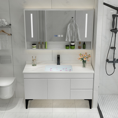Bắc Âu ánh sáng sang trọng đá phiến rắn chắc chắn tủ phòng tắm kết hợp phòng tắm chậu rửa tủ chậu rửa chậu rửa bộ phòng tắm