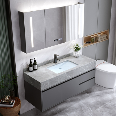 Slate tích hợp chậu rửa hiện đại tối giản tủ kết hợp chậu rửa phòng tắm chậu rửa bộ tủ gương