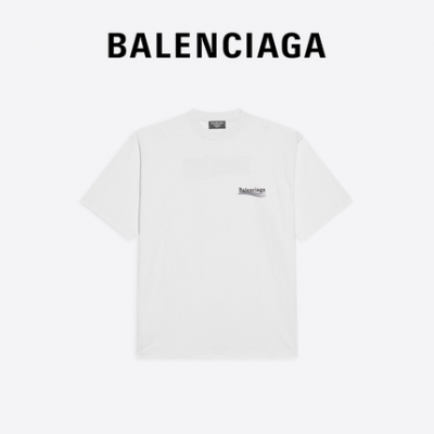 CHIẾN DỊCH CHÍNH TRỊ BALENCIAGA Nữ Thời Trang Áo Thun Rộng Thông Thường