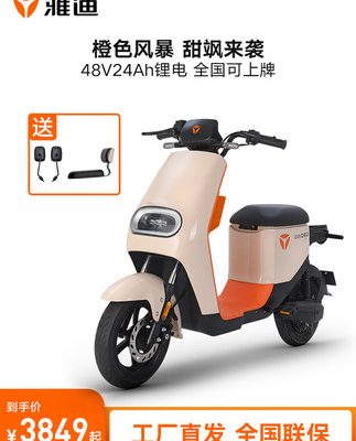 Xe đạp điện mới tiêu chuẩn quốc gia mới của Yadea dành cho phụ nữ có tuổi thọ pin dài Xe đạp hỗ trợ pin lithium có thể tháo rời DE2