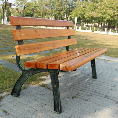 Ghế công viên Tựa lưng bằng gỗ rắn Ghế nghỉ ngơi cộng đồng Ghế vuông Ngoài trời Ghế dài ngoài trời Nhà máy cảnh quan Trung tâm mua sắm Ghế