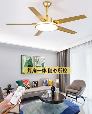 Quạt đèn quạt trần đèn inox phòng khách phòng triển lãm nhà hàng 2021 mới hộ gia đình quạt trần đèn chùm tích hợp