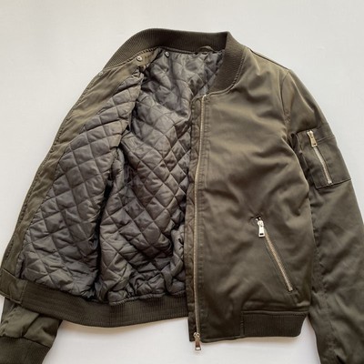 Ngoại thương ban đầu duy nhất mùa thu và mùa đông mới của phụ nữ bông đệm áo khoác bóng chày cổ áo chần bông của phụ nữ áo khoác đệm phi công áo khoác xe máy