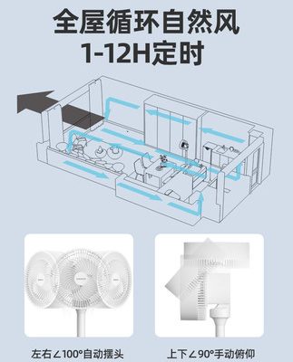 Changhong quạt lưu thông không khí quạt điện hộ gia đình tắt tiếng điều khiển từ xa quạt tuabin thẳng đứng trên máy tính để bàn quạt ký túc xá