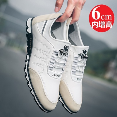Mùa xuân và mùa hè mặc đất nam thể thao giày bình thường vô hình bên trong giày tăng chiều cao 6cm quần áo nam thoáng khí Zenggao giày di chuyển xa 6cm