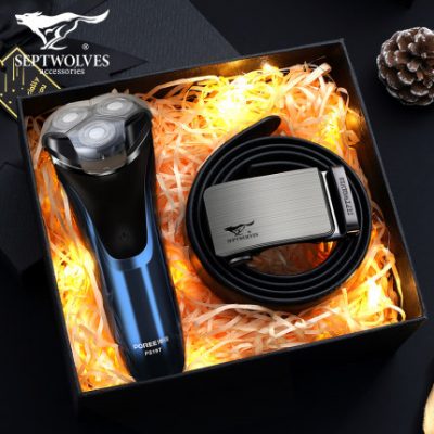 Thắt lưng nam da khóa tự động Septwolves xu hướng mới giới trẻ all-match thắt lưng nam hộp quà cao cấp chính hãng