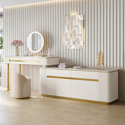 Bàn trang điểm sang trọng nhẹ Tủ TV một tủ trang điểm màu đỏ ròng phòng ngủ hiện đại tối giản tủ trang điểm cao cấp theo phong cách